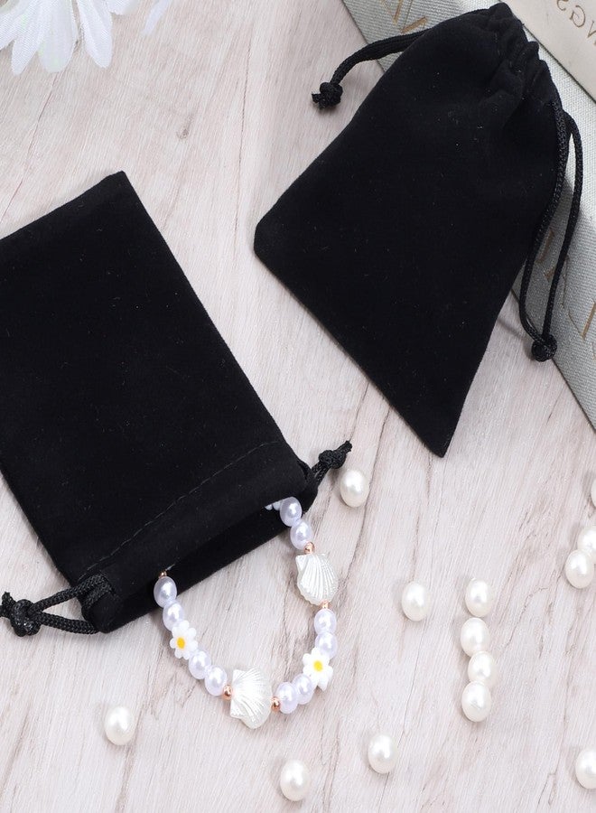 Exircy 10 Pcs Velvet Drawstring Jewelry Pouches, 2.8x3.5 In Black Gift Bags Small Cloth Bags for Wedding, Halloween Candy Bag, Graduation, Christmas Party Favors - Image 5